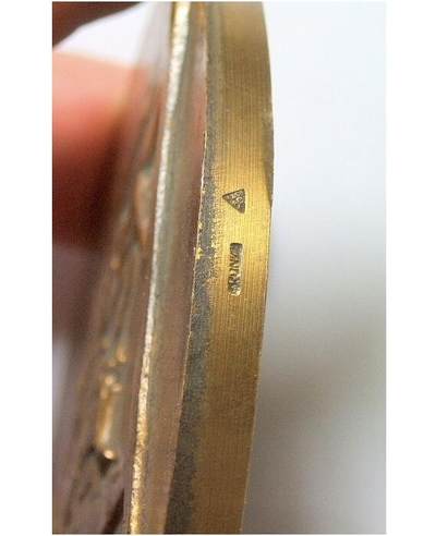 【艺术】【原盒】法国艺术大章 拿破仑骑马雕像圣西尔军校高浮雕精制超大铜章 带原盒 80MM 219克 【艺术】【原盒】法国艺术大章 拿破仑骑马雕像圣西尔军校高浮雕精制超大铜章 带原盒 80MM 219克