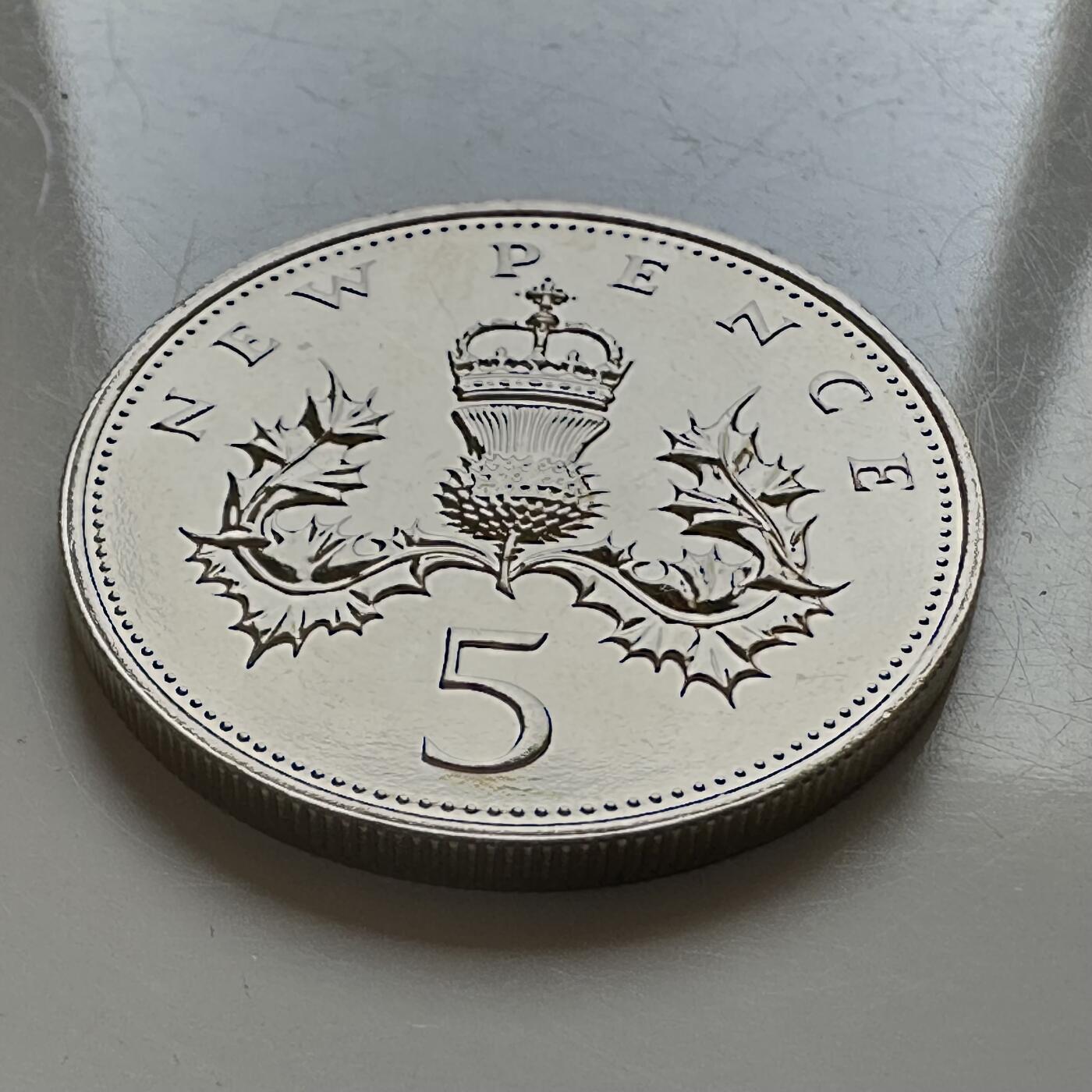 🌹外币初藏🌹🐯2026年第4场  每周二四六晚8️⃣点 接代拍 英国1974年五便士 精制币