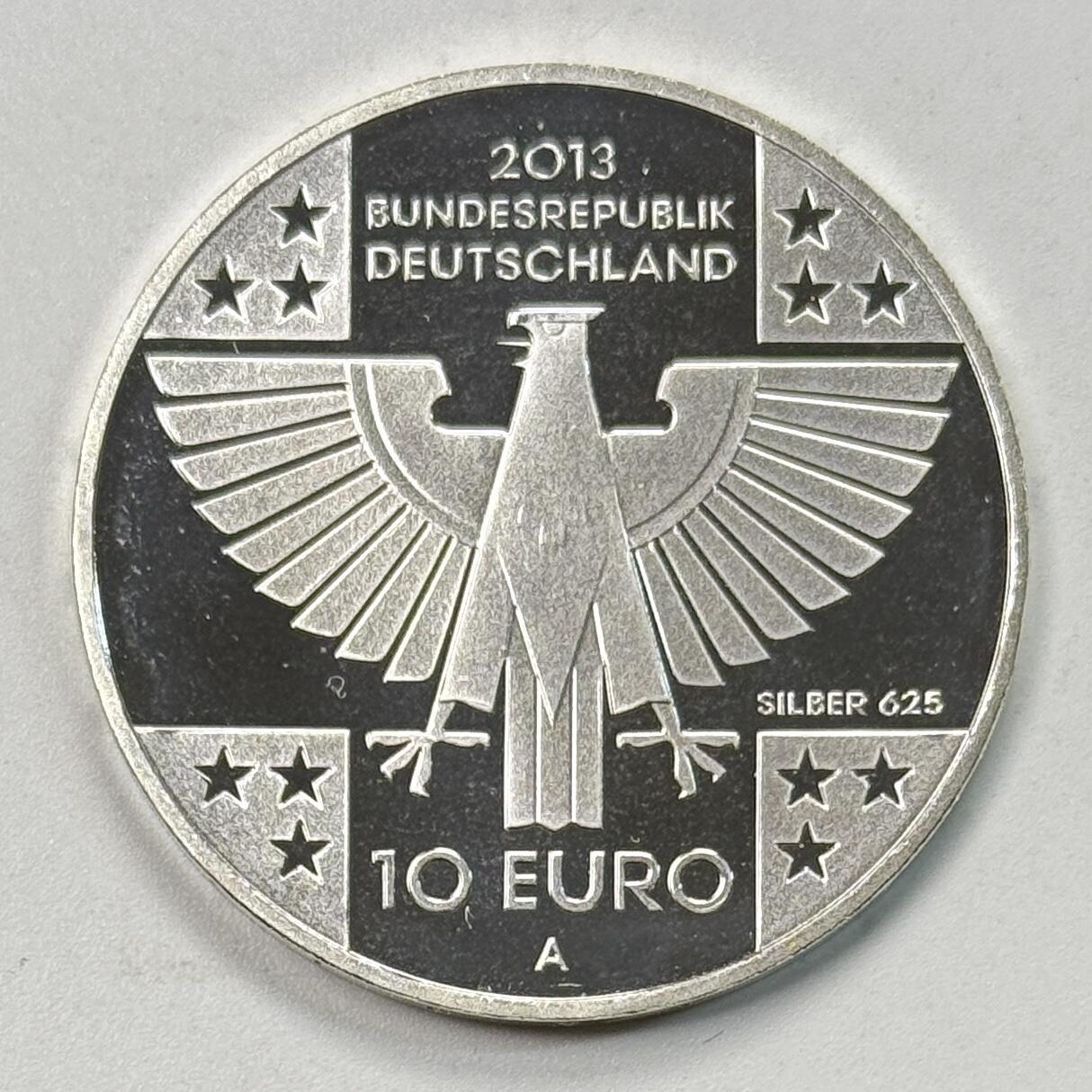 S&S Numismatic世界钱币-拍卖 第118期  德国2013年 红十字会150周年 10欧元精制纪念银币 16克625银