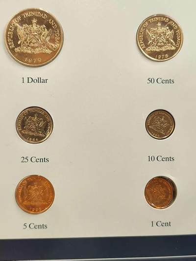 G&W世界散币，银币处理专场（第42场） - 富兰克林-特立尼达多巴哥6枚套