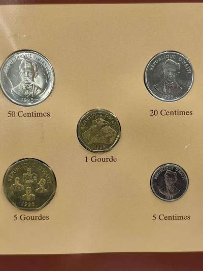 G&W世界散币，银币处理专场（第42场） - 富兰克林-海地5枚套