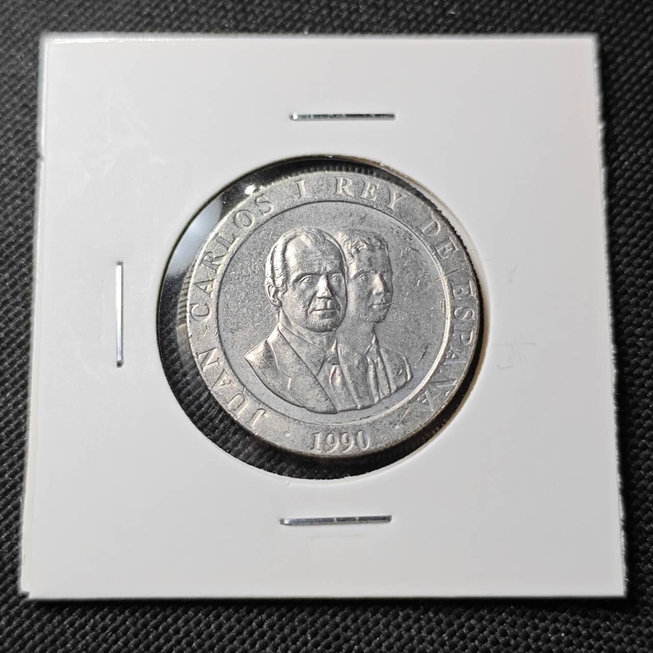 KK钱币收藏小铺  第387期  2月预留时间 周末发货  西班牙200比塞塔纪念币