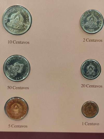 G&W世界散币，银币处理专场（第42场） - 富兰克林-洪都拉斯6枚套