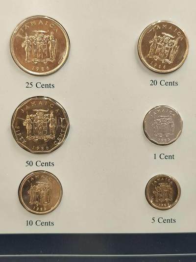 G&W世界散币，银币处理专场（第42场） - 富兰克林-牙买加6枚套