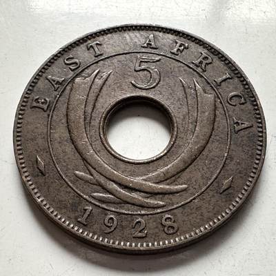 🌹外币初藏🌹🐯2026年第4场  每周二四六晚8️⃣点 接代拍 - 英属东非1928年五分