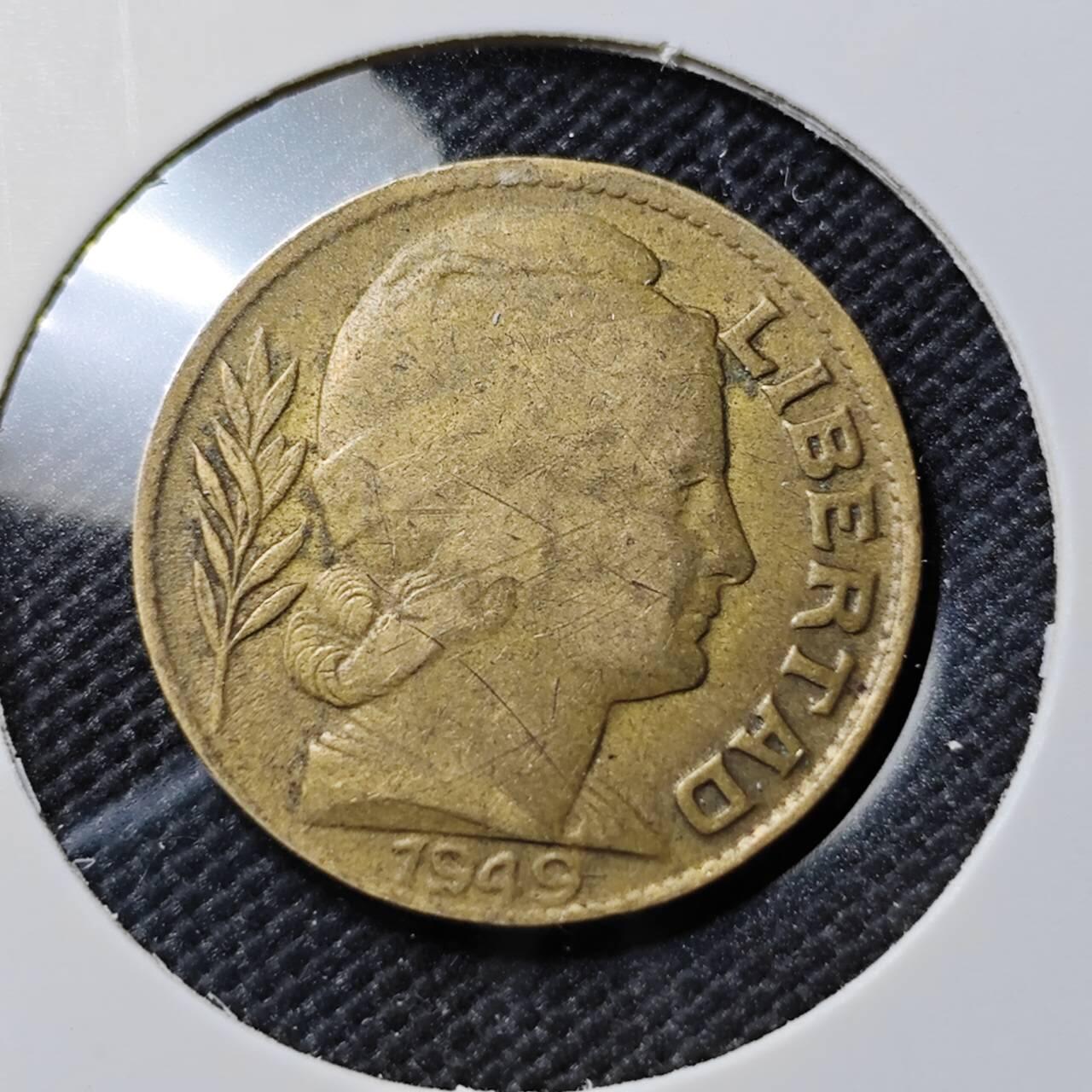 KK钱币收藏小铺  第387期  2月预留时间 周末发货  1949阿根廷20分铜币