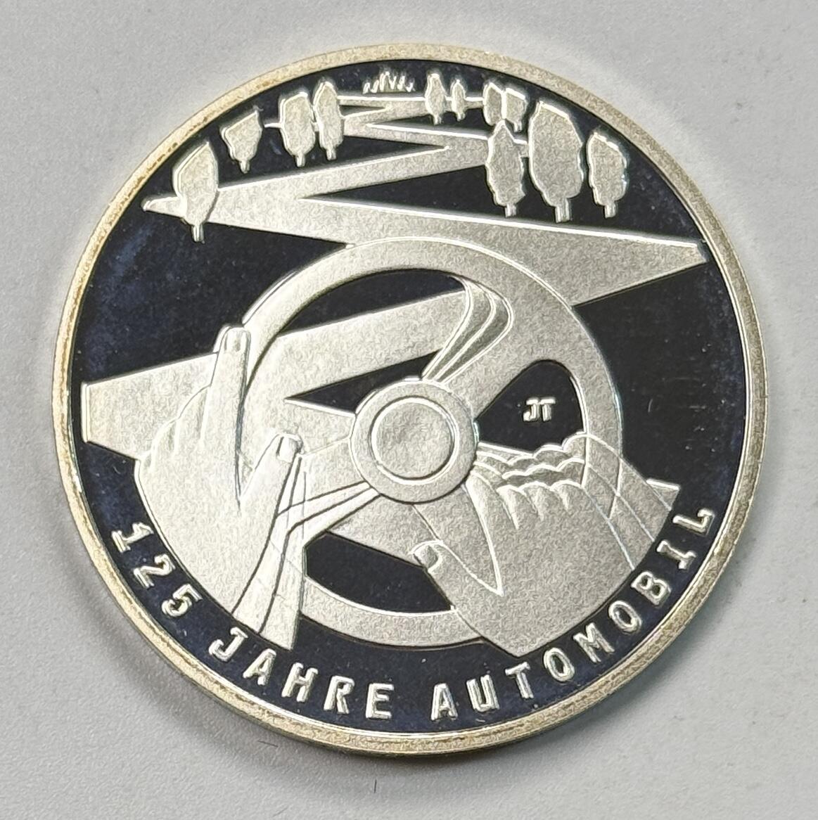 S&S Numismatic世界钱币-拍卖 第118期  德国2011年 汽车诞生125周年 10欧元精制纪念银币 16克625银