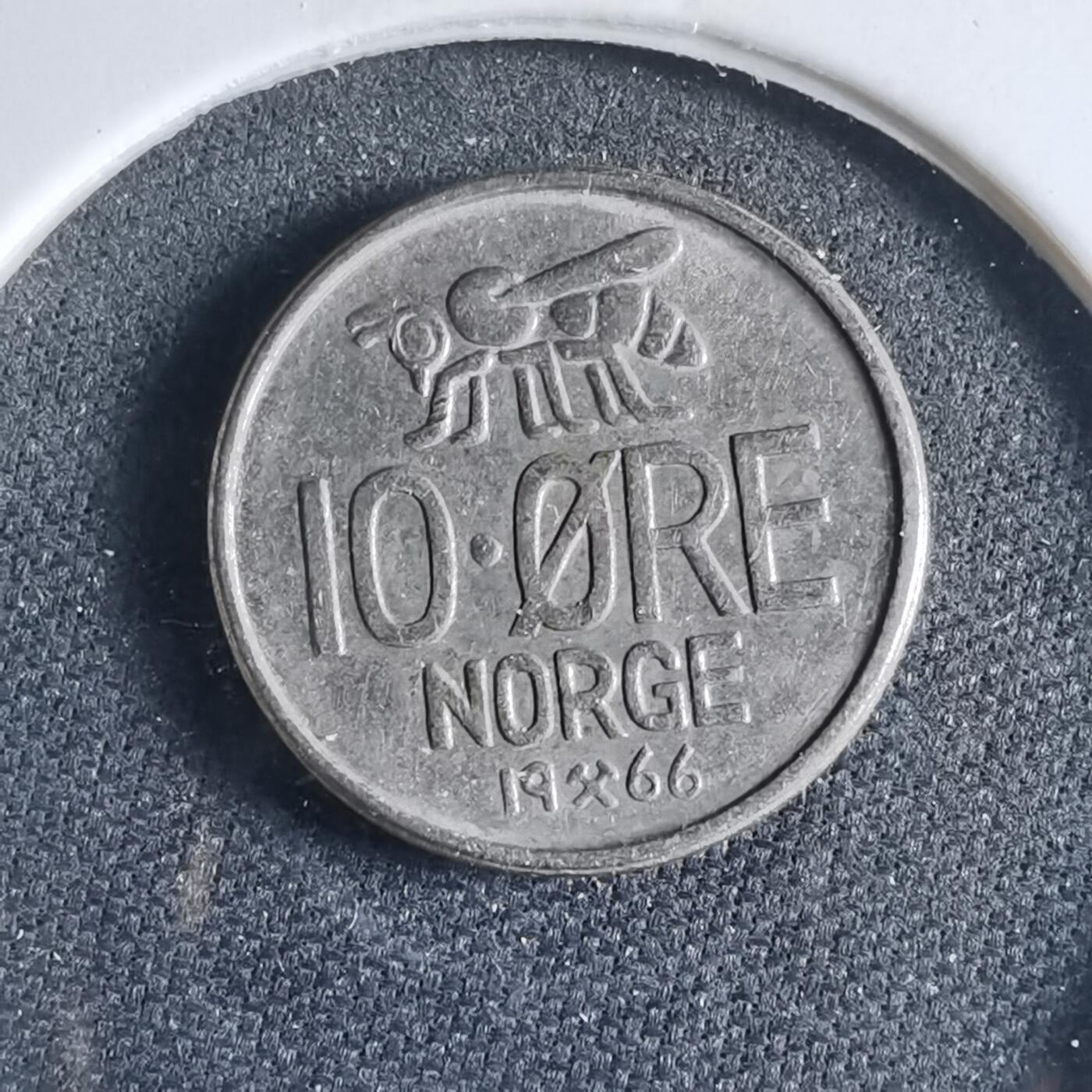 沼泽如烟--第954场 挪威1966年10欧尔