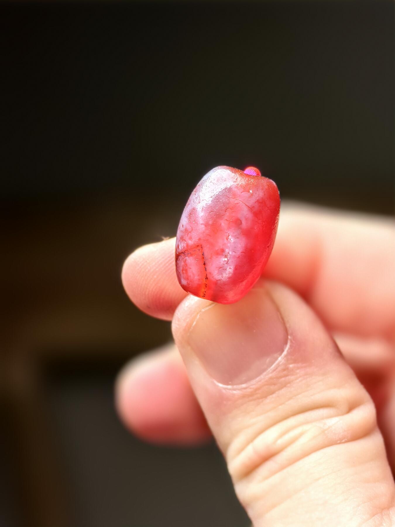 抚柳草堂-第六期章牌钱币 奖章勋章限时免佣 满百包邮 放漏专场 公元十五世纪 玛瑙珠 闻德评级尺寸见标签