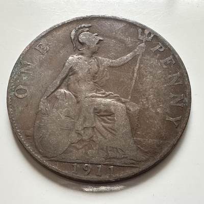 🌹外币初藏🌹🐯2026年第4场  每周二四六晚8️⃣点 接代拍 - 英国1911年一便士