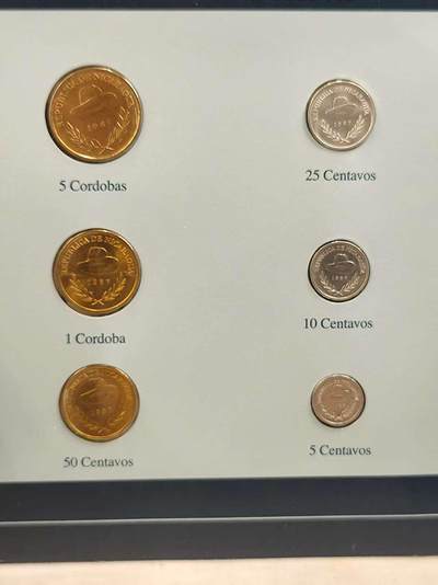 G&W世界散币，银币处理专场（第42场） - 富兰克林-尼加拉瓜6枚套