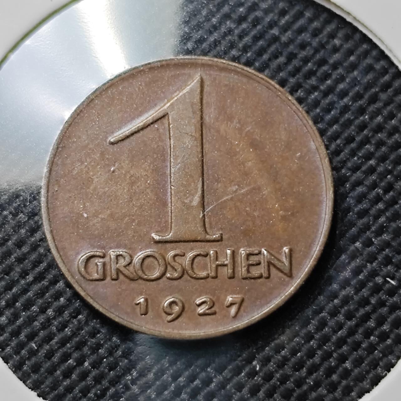 KK钱币收藏小铺  第387期  2月预留时间 周末发货  奥地利1格罗申铜币