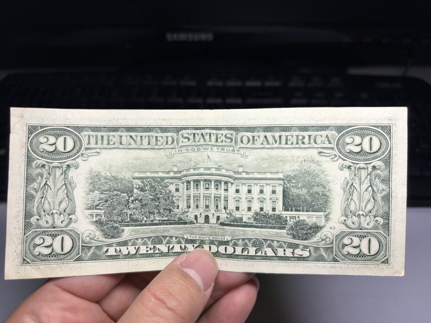 2026年集古藏今外币拍卖第一期-第3场—（总第300拍-纸币专场），本期拍完结算一次，发货时间2-3天，休息几天后继续新的一期拍卖。 1993年美国20美元