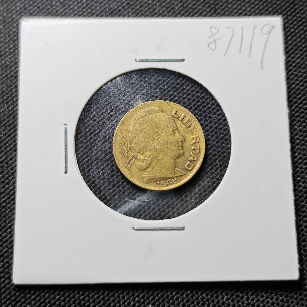 KK钱币收藏小铺  第387期  2月预留时间 周末发货  阿根廷5分铜币