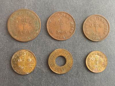 【游宝包邮场】蛇年第105期 纸钞硬币卡牌综合场[一] - 尼泊尔🇳🇵套币 三叉戟版