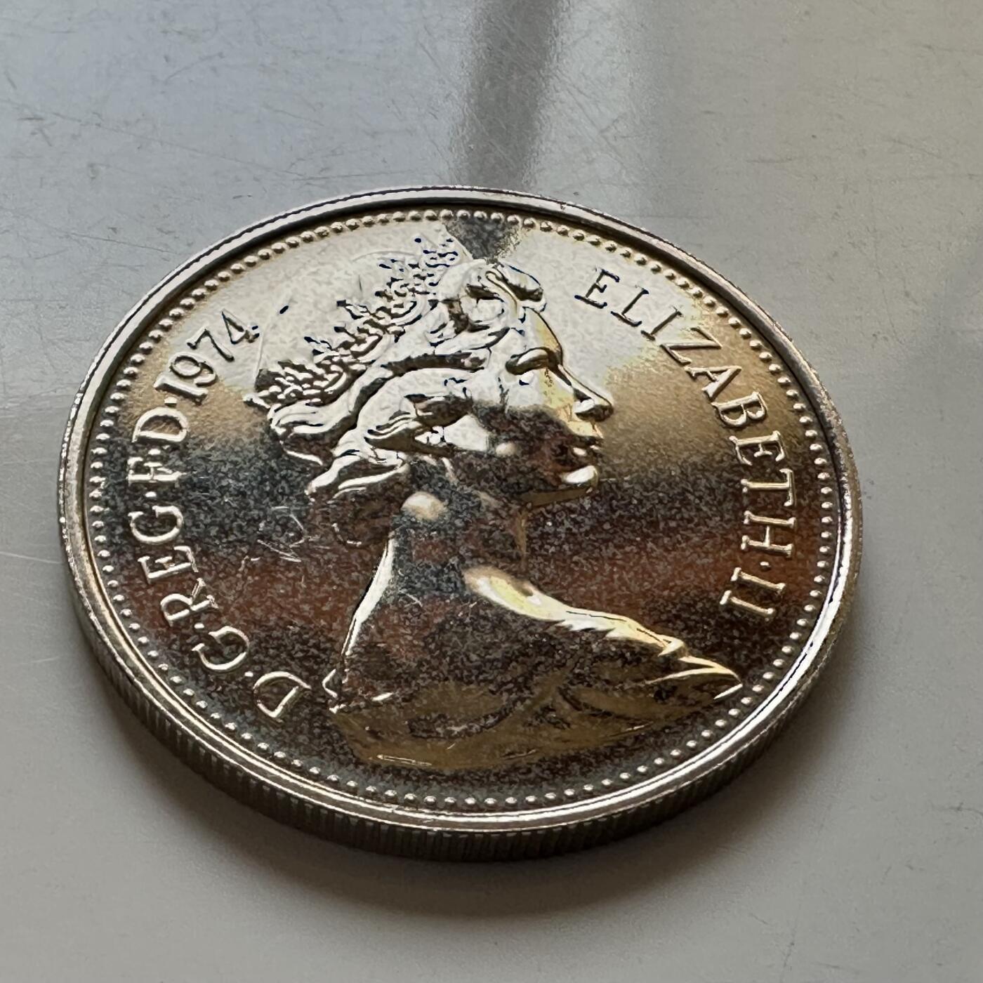 🌹外币初藏🌹🐯2026年第4场  每周二四六晚8️⃣点 接代拍 英国1974年五便士 精制币