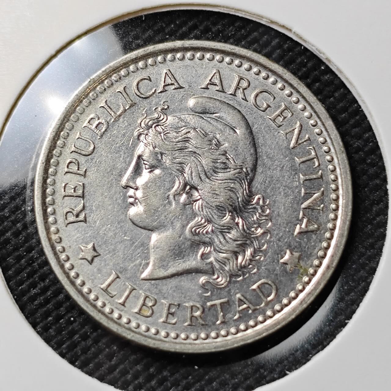 KK钱币收藏小铺  第387期  2月预留时间 周末发货  1959阿根廷50分