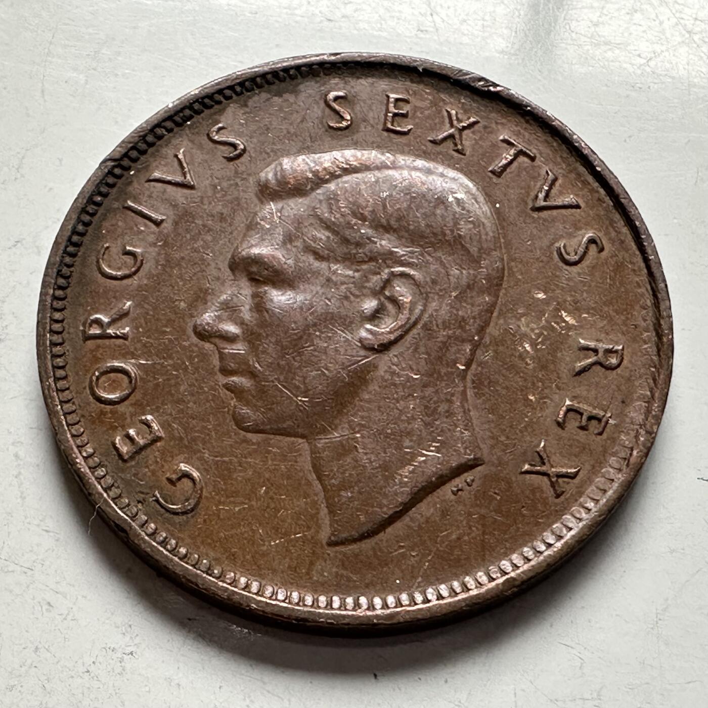 🌹外币初藏🌹🐯2026年第4场  每周二四六晚8️⃣点 接代拍 南非1951年1/2便士