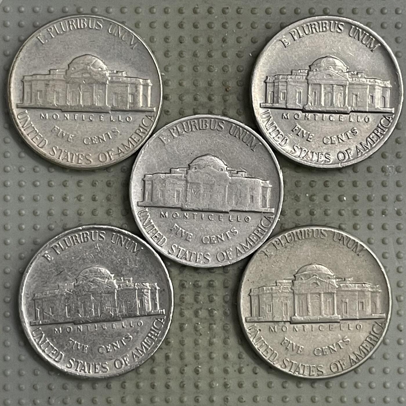 2026年第3场各国散币拍卖（总第153场） 美国5美分5枚