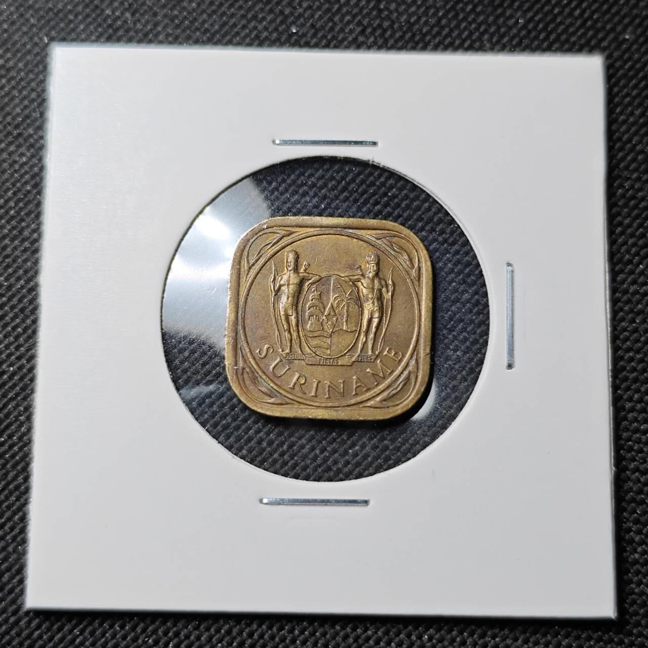 KK钱币收藏小铺  第387期  2月预留时间 周末发货  1972苏里南5分