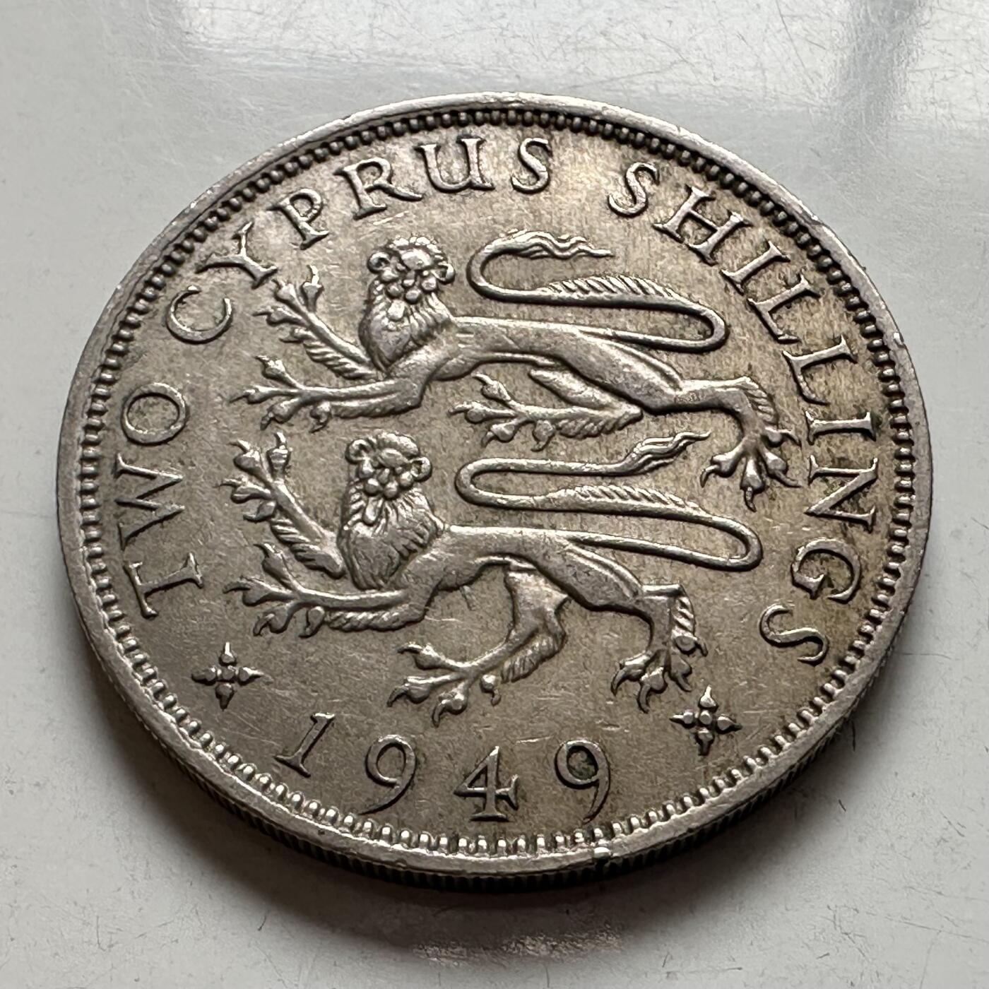 🌹外币初藏🌹🐯2026年第4场  每周二四六晚8️⃣点 接代拍 英属塞浦路斯1949年2先令