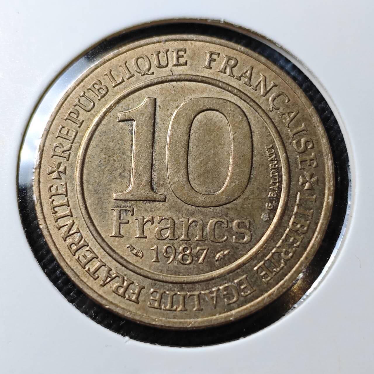 KK钱币收藏小铺  第387期  2月预留时间 周末发货  法国10法郎纪念币