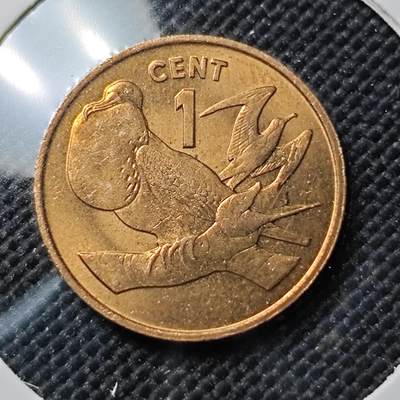 KK钱币收藏小铺  第387期  2月预留时间 周末发货 -  基里巴斯1分铜币好品