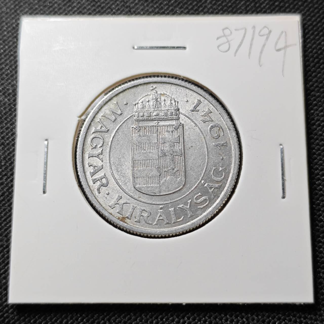 KK钱币收藏小铺  第387期  2月预留时间 周末发货  1941匈牙利2福林