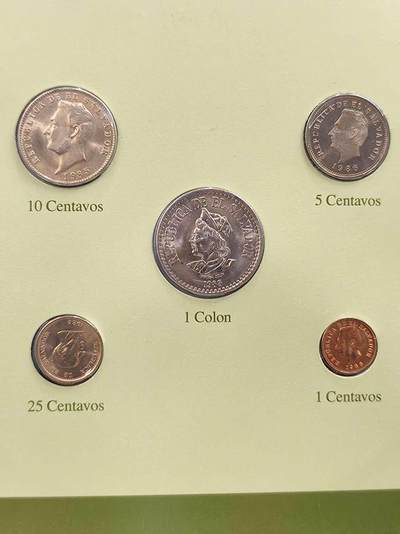 G&W世界散币，银币处理专场（第42场） - 富兰克林-萨尔瓦多5枚套