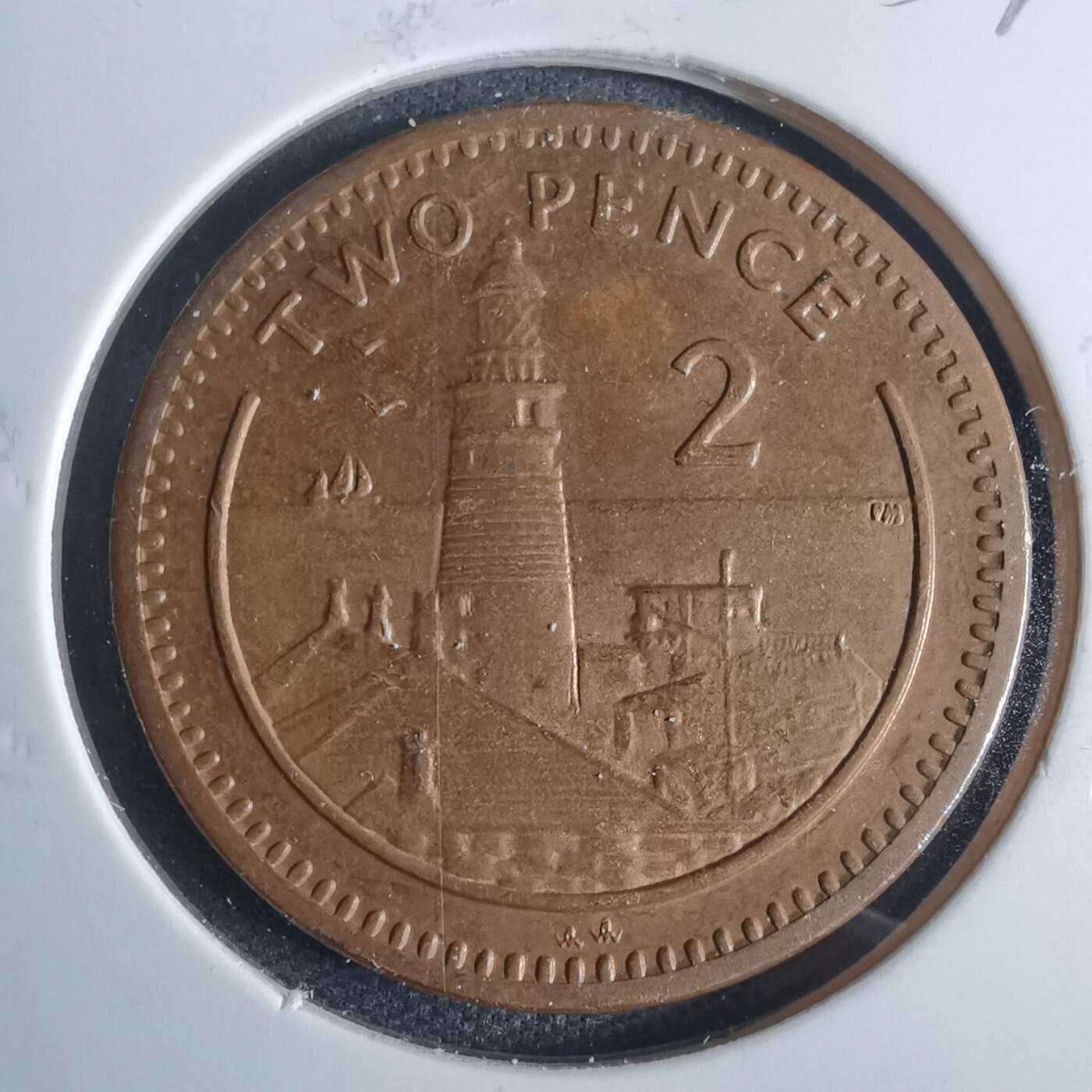 沼泽如烟--第954场 直布罗陀1998年2便士