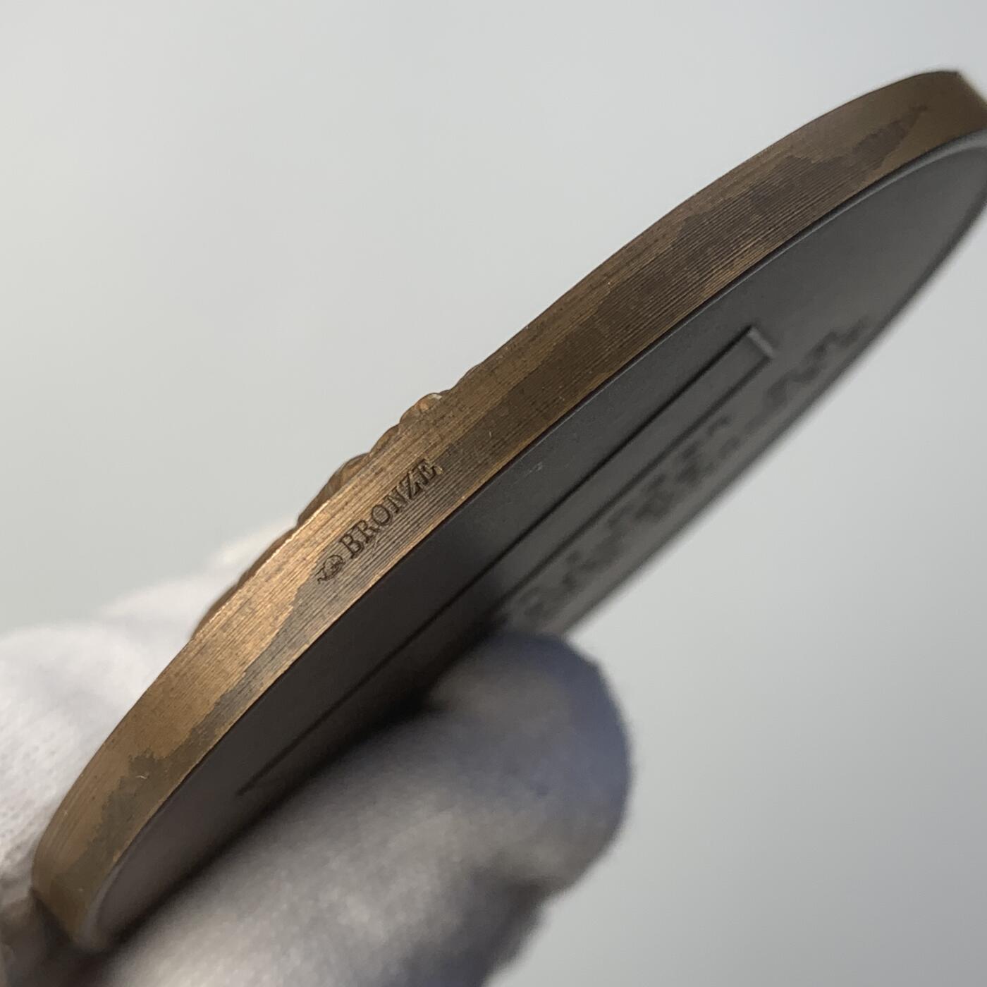 掌中浮雕-藏着的欧洲第048场 1954年法国陆军元帅LYAUTEY百年诞辰纪念铜章，72mm，167g