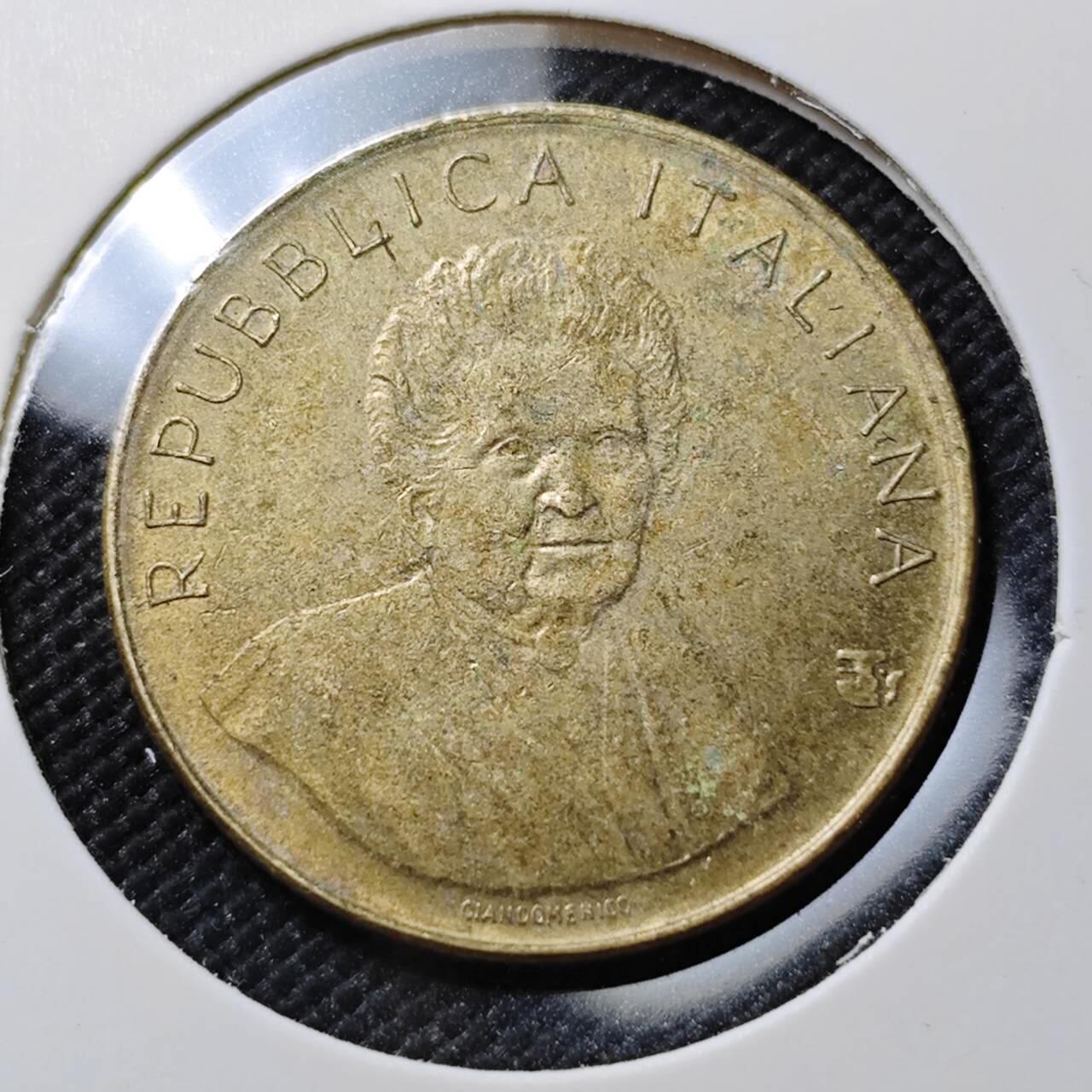 KK钱币收藏小铺  第387期  2月预留时间 周末发货  意大利200里拉纪念币