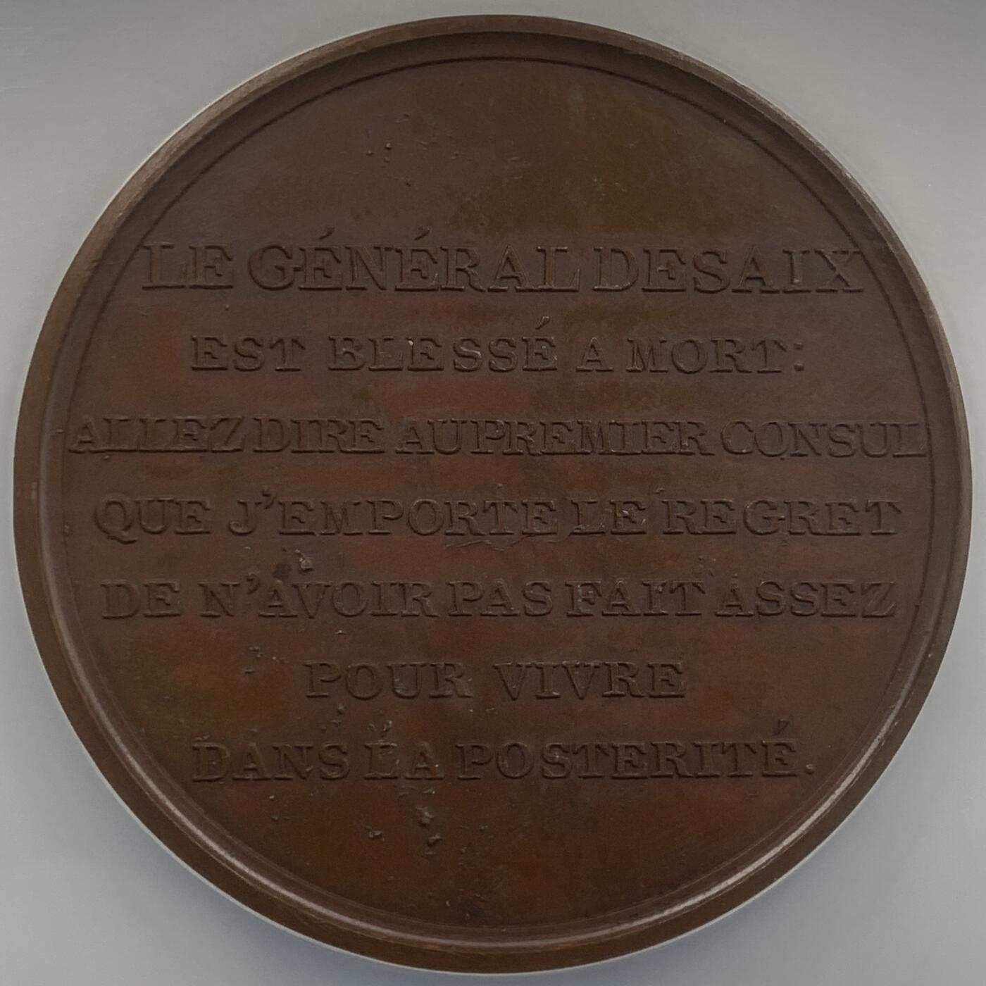 掌中浮雕-藏着的欧洲第048场 NGC MS63 : 法国马伦哥战役铜章，50mm