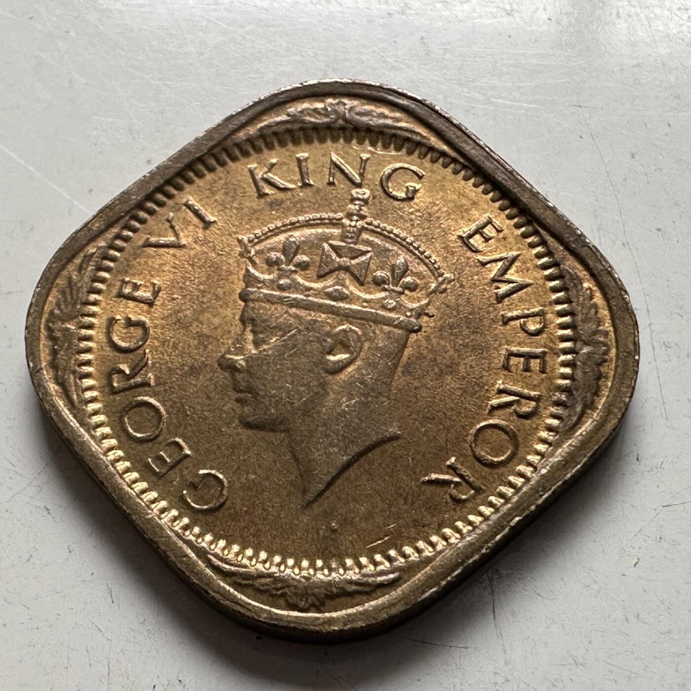 🌹外币初藏🌹🐯2026年第4场  每周二四六晚8️⃣点 接代拍 印度1943年1/2安娜