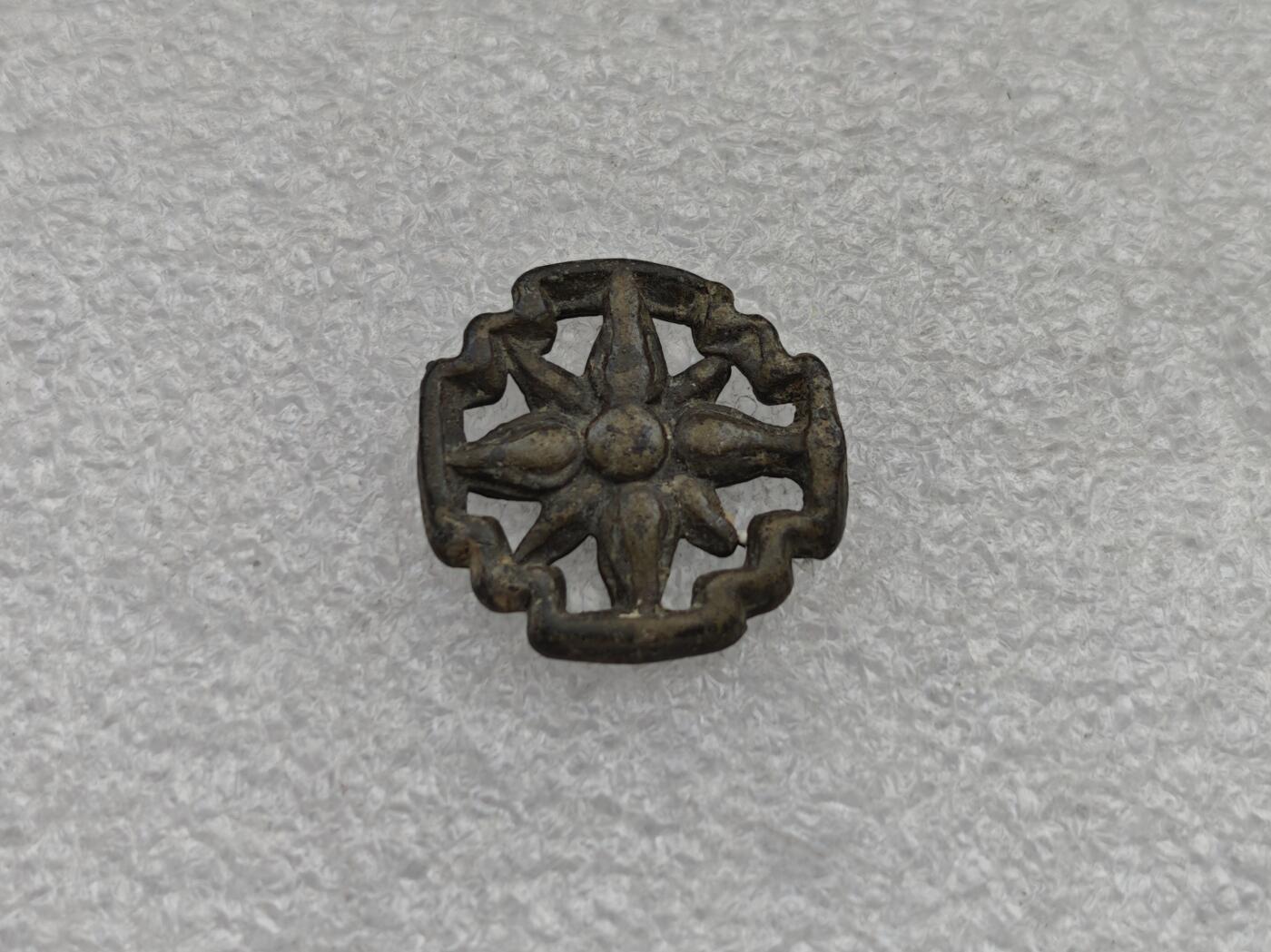 瓶子🏺第224期拍卖会   泰国早期铜质花钱代币  瓷币之前的代币  雷电杵图案