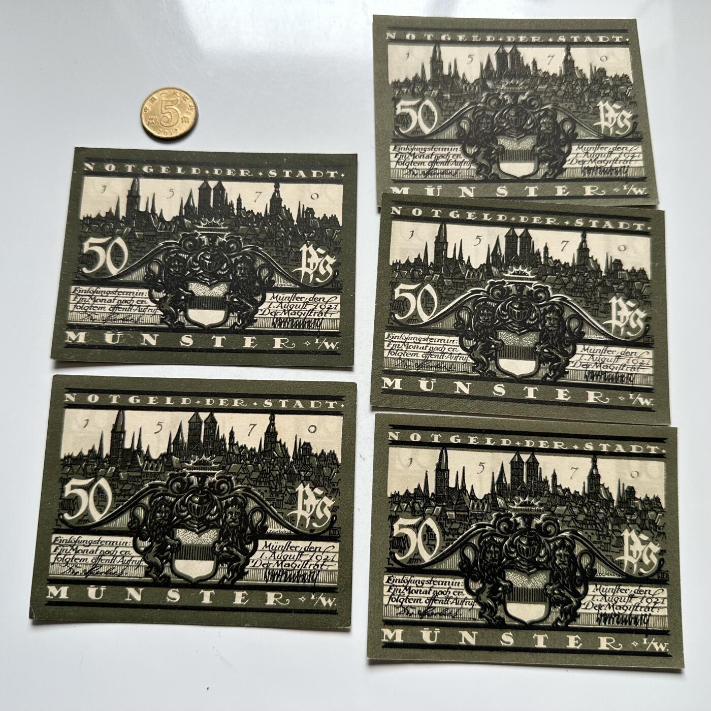 🌹外币初藏🌹🐯2026年第4场  每周二四六晚8️⃣点 接代拍 德国一战时期紧急币—4