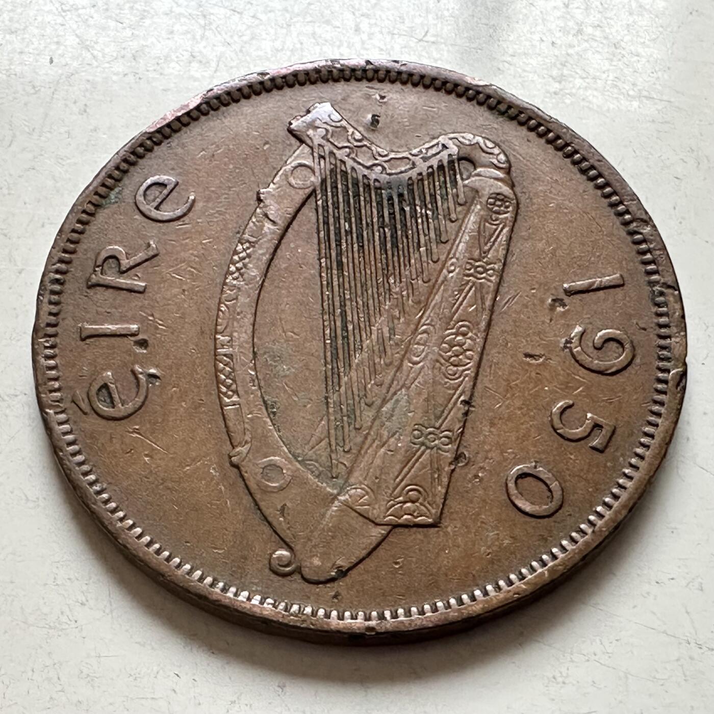 🌹外币初藏🌹🐯2026年第4场  每周二四六晚8️⃣点 接代拍 爱尔兰1950年一便士 