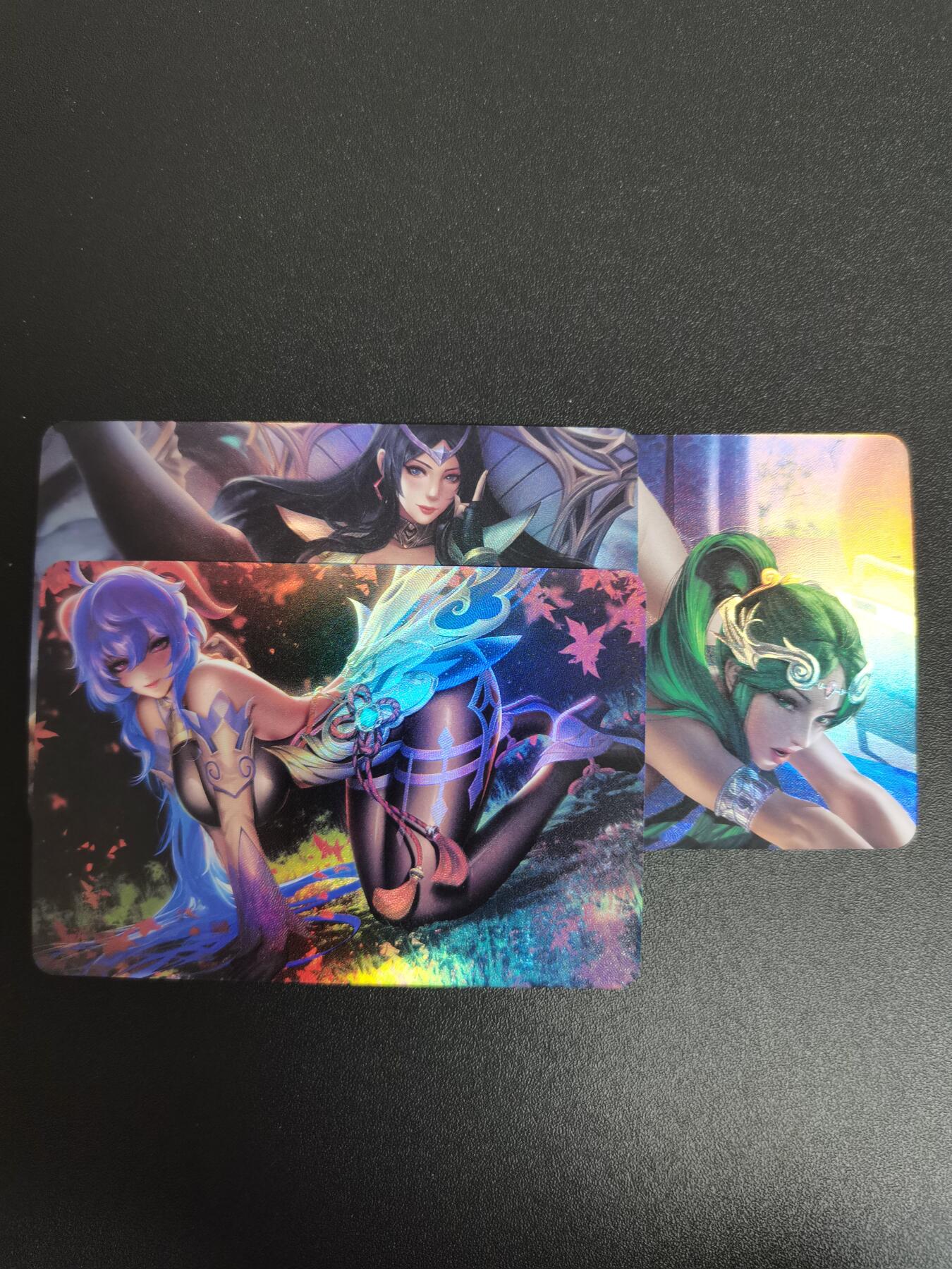 NO.20.5 好又多妹卡大赏，祝你新年旺桃花~只能从此链接进的专场！新店点关注不迷路~每周一站式配齐，方便凑单！（周5晚9点截拍，卖家送拍免费！） 宁缺 动漫妹卡 粗彩3张 姿势撩人