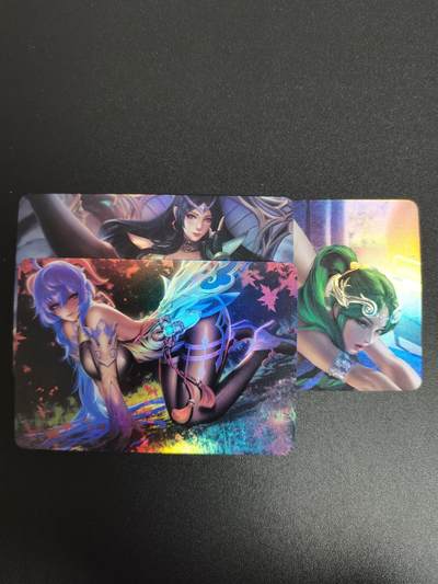 NO.20.5 好又多妹卡大赏，祝你新年旺桃花~只能从此链接进的专场！新店点关注不迷路~每周一站式配齐，方便凑单！（周5晚9点截拍，卖家送拍免费！） - 宁缺 动漫妹卡 粗彩3张 姿势撩人