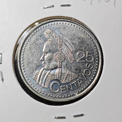 KK钱币收藏小铺  第387期  2月预留时间 周末发货 -  2000危地马拉25分