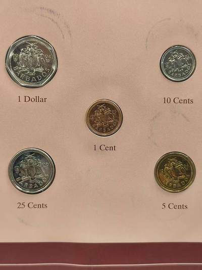 G&W世界散币，银币处理专场（第42场） - 富兰克林-巴巴多斯5枚套