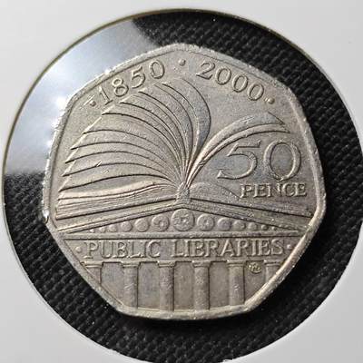 KK钱币收藏小铺  第387期  2月预留时间 周末发货 -  英国50便士纪念币
