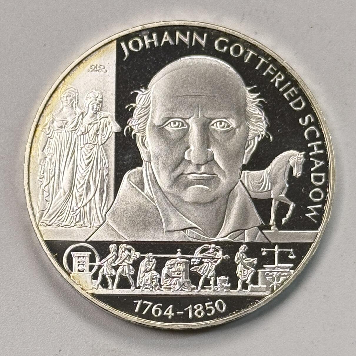 S&S Numismatic世界钱币-拍卖 第118期  德国2014年 约翰·戈特弗里德·沙多诞辰250周年 10欧元精制纪念银币 16克625银