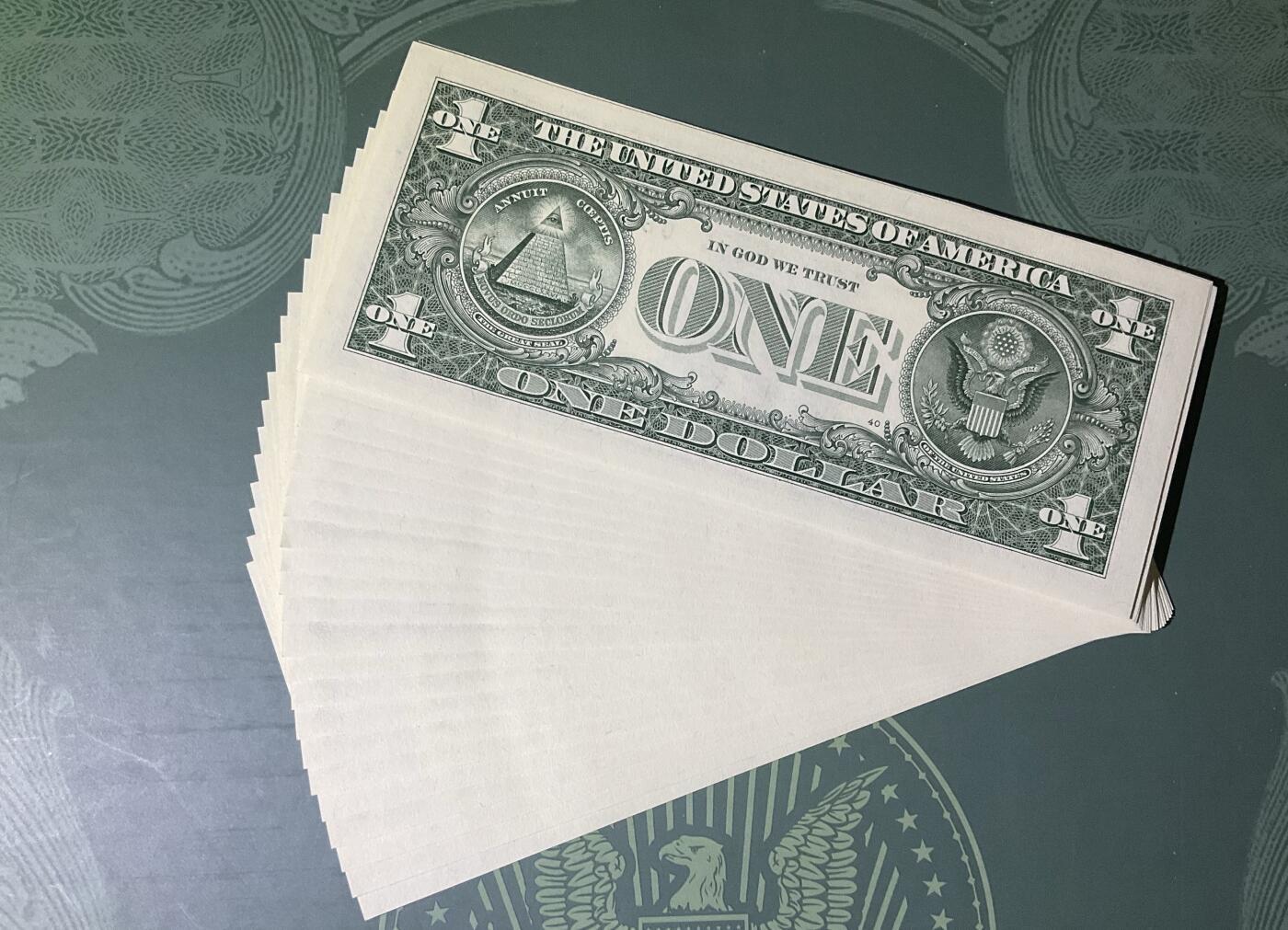 【礼羽收藏】🌏世界钱币拍卖第118期 17版1美元倒置圆圆捆拆，挑出无3457的朦胧号龙珠号25张UNC