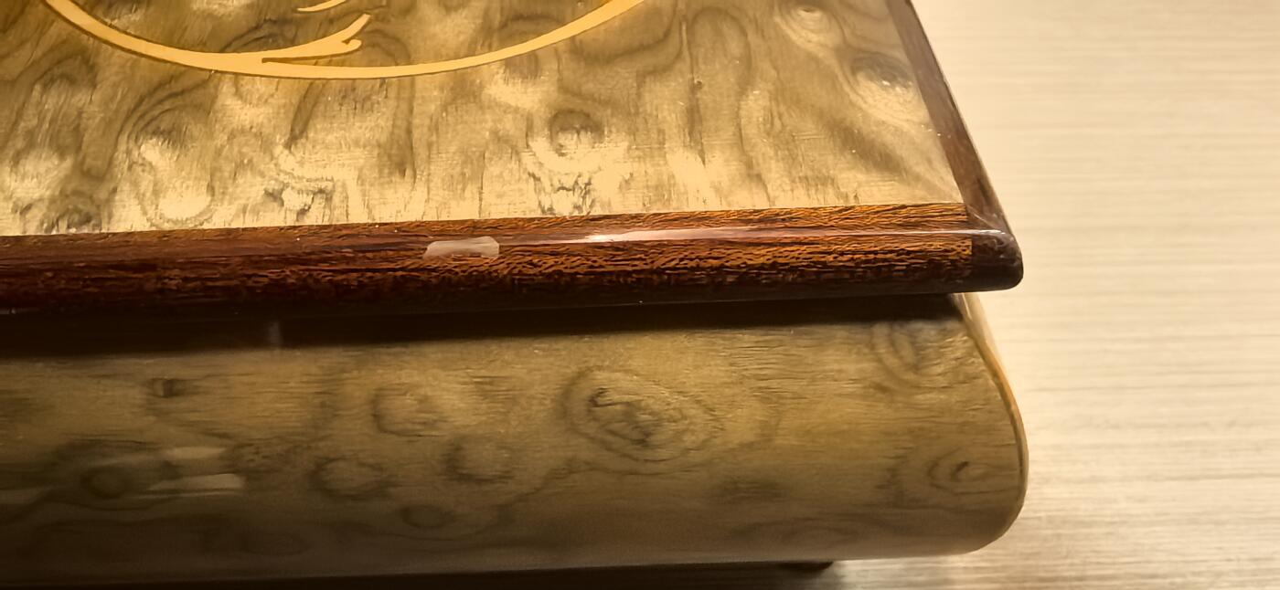 精品实木音乐八音首饰盒 意大利罗马产 带编号