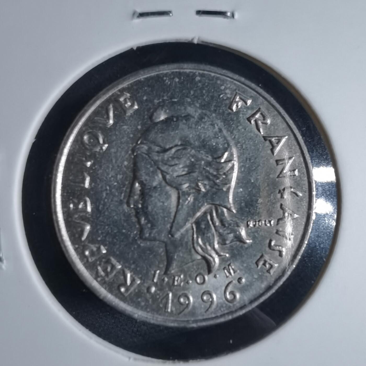 沼泽如烟--第954场 法属新喀里多尼亚1996年10法郎