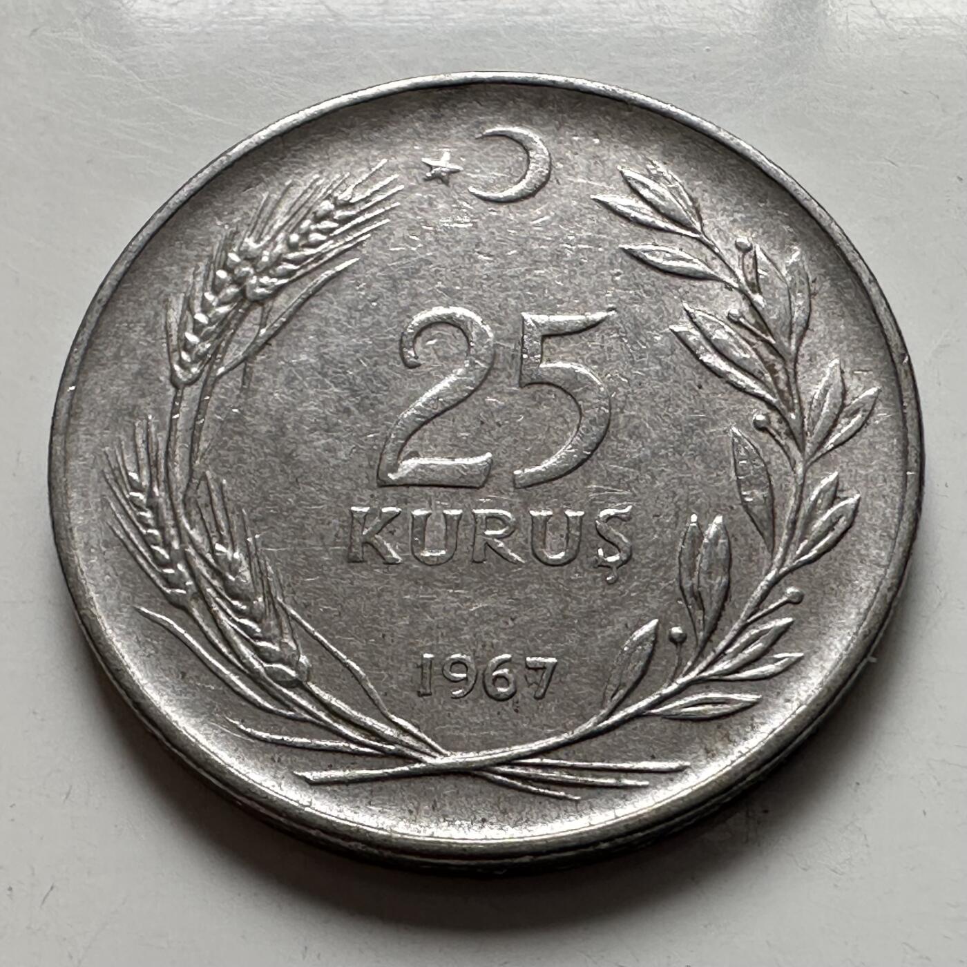 🌹外币初藏🌹🐯2026年第4场  每周二四六晚8️⃣点 接代拍 土耳其1967年25库鲁