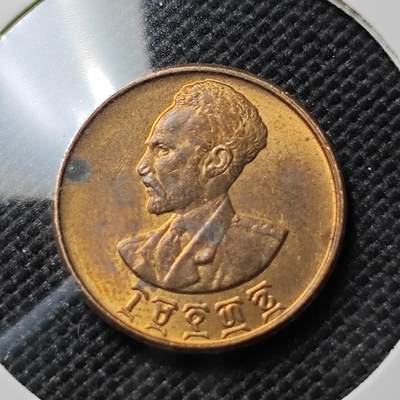 KK钱币收藏小铺  第387期  2月预留时间 周末发货 -  埃塞俄比亚1分铜币