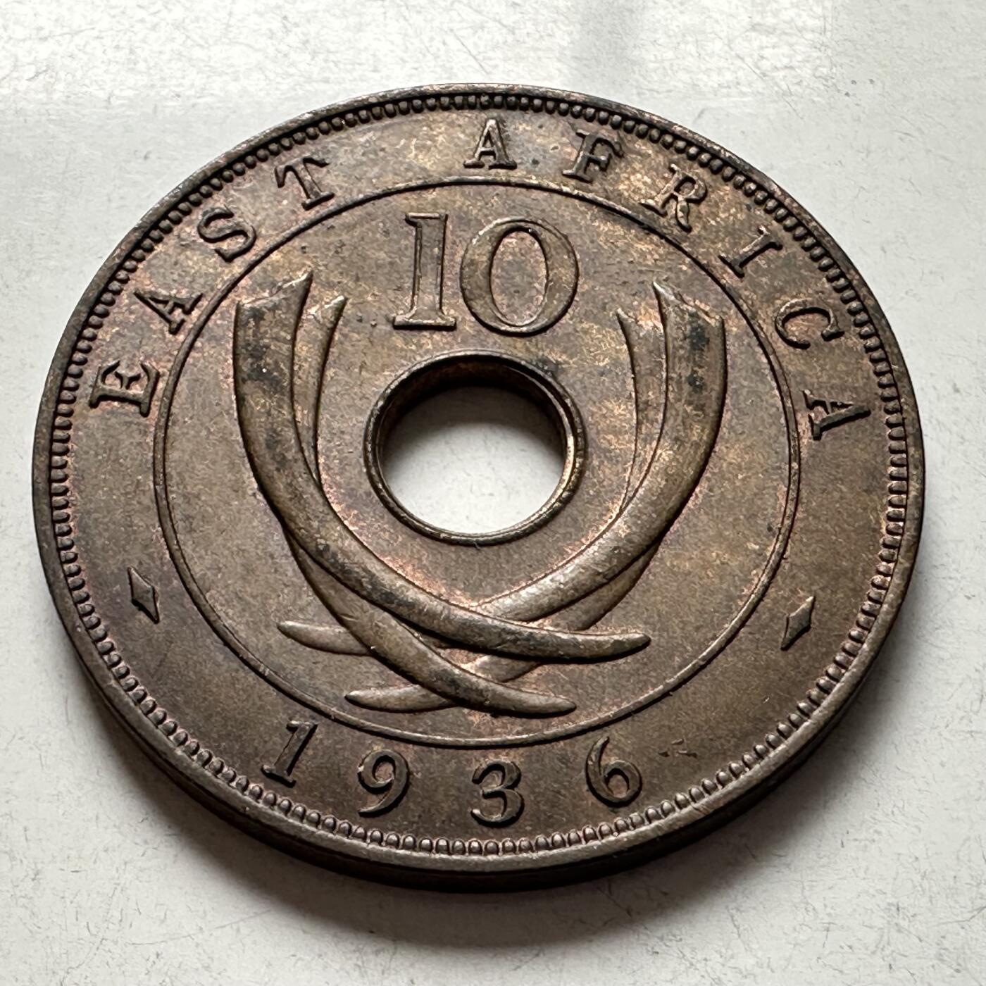 🌹外币初藏🌹🐯2026年第4场  每周二四六晚8️⃣点 接代拍 英属东非1936年爱八 10分