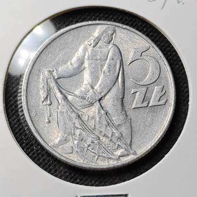 KK钱币收藏小铺  第387期  2月预留时间 周末发货 -  1974波兰5兹罗提